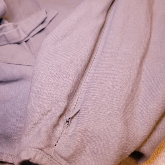 Junk Food X Disney Gray Embroidered Mickey Mouse Linen Blend Shorts Romper Med - Picture 7 of 9